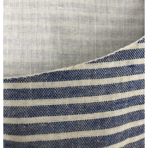 THML Women's Striped Embroidered Mini Beach Dress Size S Coastal Summer Tassels - Picture 7 of 9